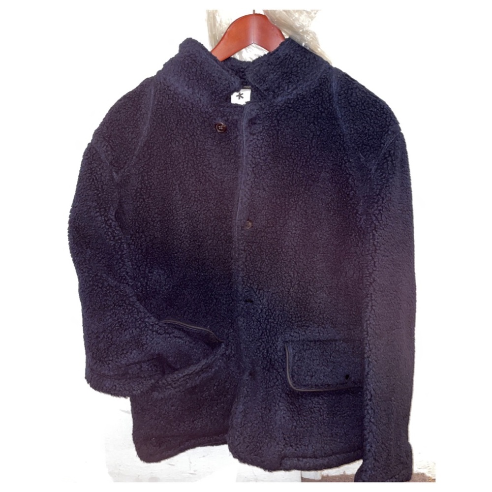 Navy Blue Lamb Coat